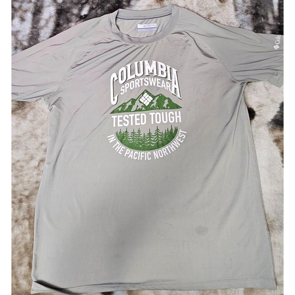 Columbia Sportswear Men's Short Sleeve T-Shirt Graphic Print Mountains Large